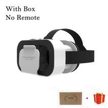 VR Shinecon 헬멧 3D 안경 가상 현실 스마트폰 헤드셋 고글 투구 바이어 쌍안경 비디오 게임용 스마트 폰, 05 With Box No Remote