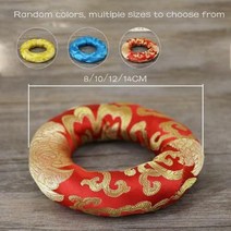 요가 티베트 노래 그릇 매트 히말라야 손 망치 차크라 명상 종교 신념 불교 용품 홈 인테리어, 무작위 색상 1pc, 14cm