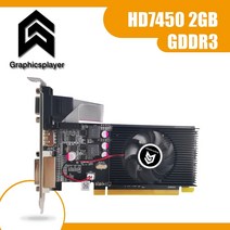 100 새로운 오리지널 그래픽 카드 pci express HD7450 2GB DDR3 64bit LP placa de 비디오 카드 pc for ati radeon