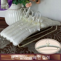 JINGHENG 패브릭 옷걸이 스펀지 노라인 미끄럼방지 바지걸이 치맛자락 웨딩드레스 다용도 길이늘임, T02-10개, C19-바짓가랑이(39cm)샴페인색