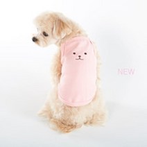 실내복 외출복 강아지 티셔츠 보라색 옷 강아지목티, L