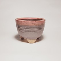 고구려화분 원형 투톤 컬러 다육이 콩분, 1개