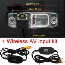 버스 후방 카메라 트럭 화물 차량 백업 자동차 백미러 현대 기아 쏘렌토 스포티지 카렌스 Ceed Opirus 용, 08 12led Wireless