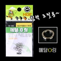 [낚시야놀자] 해동 메탈O링 (HA-849) 부력 조절 오링 스텐레스 낚시, S사이즈, 1봉