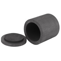 10X 고순도 흑연 용융 도가니 주조 뚜껑 커버 40x40mm 실버 & 블랙, 01 Silverblack