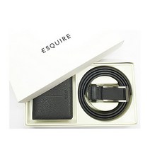 에스콰이아 남성 지갑+벨트 set