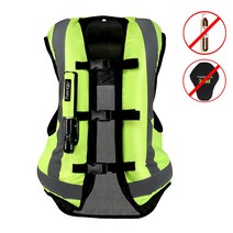 오토바이 자켓 에어백 조끼 모토 크로스 레이싱 시스템 CE 프로텍터, Green Air Bag Vest|XXXL|CN