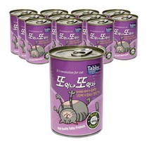 테비 또또캔 고양이간식 참치 400g, 참치 + 헤어볼 혼합맛, 12개