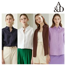 [런칭가 79 900원] A&D 프렌치린넨 100% 블라우스 2종