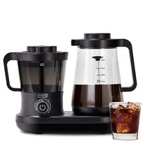 Dash Rapid 콜드 브루 커피 메이커와 이지 푸어 스파우트 42 oz 1.5 L 카라페 피처 블랙