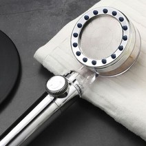 터보팬 바디수필터 샤워기헤드(실버) 화장실, 단품