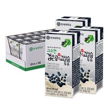 연세두유 고소한 검은콩 & 고칼슘 두유, 200ml, 35개
