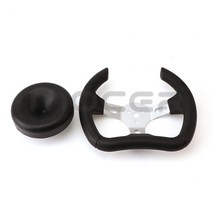 ATV 280MM 자동차 스타일링 스포츠 스티어링 휠 레이싱 PU 범용 알루미늄 합금 수정 카트, 파란