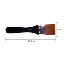 페인트붓 목재 손잡이 페인트 브러시 전문 수채화 브러시 얼룩 바니시 접착제 Gesso 페인팅 도구 미술 용품, 3.4cm 1PCS
