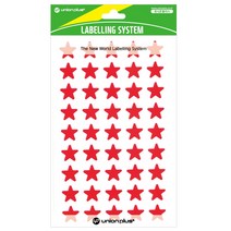 유니온플러스 unionplus 별스티커-유광(315/적색) UL-315RD 13x14mm 1개