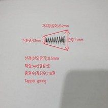 Tapper spring 압축 스프링 1set-50개