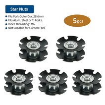 자전거 스타 플랜지 너트 1 "28.6mm 스티어 러 앵커 스레드리스 헤드셋 스매시 인 보울 탑 캡 서스펜, Suspension Core P5, China
