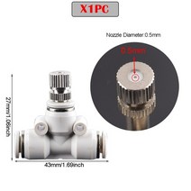 스프링쿨러 간이스프링클러 분사기 저압 분무 냉각 시스템 분무 노즐 6mm 공압 피팅, v