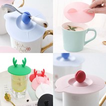 실리콘 컵뚜껑 사무실 머그컵 덮개, 캣츠컵덮개-핑크