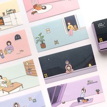 핑크풋 편지 봉투 용돈 봉투 기프트 카드 1매 랜덤 P