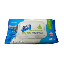 스카트 주방 식탁 전용 물티슈 40p, 5개