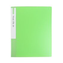 플러스샵 PP 악보화일 A4 4공 O링 20p 6색상, 연두