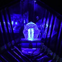 방수라이트 다이빙랜턴 수중랜턴 미니 ABS 방수 딥 드롭 낚시 라이트 LED 인공 다이아몬드 수중 다목적 깜, 01 파란