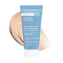 선크림 폴라초이스 레지스트 슈퍼라이트 데일리 링클 디펜스 SPF 30 매트 틴티드 페이스 모이스처라이저 uva amp uvb 보호 지성 피부용 미네랄 자외선 차단제 무향 앰프, 여행 크기