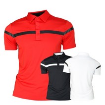 페라어스 남성 단색 가슴라인 포인트 골프 티셔츠 Ferraus-bms48