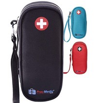 PracMedic 가방 Epipen 휴대용 케이스 - Epi 펜 Auvi Q 흡입기 에피네프린 알레르기 주사기 당뇨병 용품 단열 의료 파우치 필수 및 응급 상황을 위한 여행용 약, 블랙.