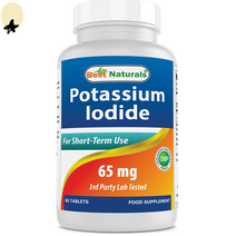 Best Naturals 베스트네추럴스 포타슘 아이오딘 요오드화 칼륨 65mg 60정, 1개