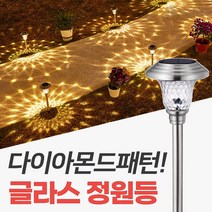 신성나라 태양광 정원등 글라스 실버 태양열 조명 실외 스테인리스 잔디 캠핑조명 외등, 흰빛