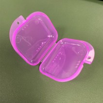 서후네 위생적인 교정기 & 틀기 보관 통 휴대용 케이스, 1개, 화이트