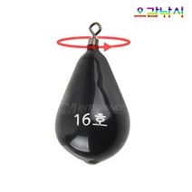 물방울 고무코팅 블랙 봉돌 친환경 물방울추 쭈구미봉돌 쭈꾸미싱커, 고무코팅 블랙봉돌 12호(5개입)