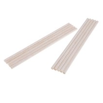 STK 10 개 라운드 천연 발사 나무 나무 스틱 은못 막대 비행기 모델 만들기 목공 목공 DIY 크리스마스 크리스마스 장식 50-250 미리 메터, 자연스러운3