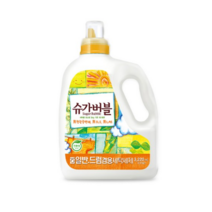 슈가버블 고농축 액체세탁세제 용기 일반드럼겸용 본품, 3.3kg, 7개