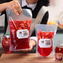 농진담 카페 납품 수제청 딸기 과일청 1kg 2kg, 딸기청