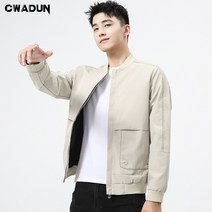 Cwadun 봄/가을 남성 캐주얼 긴팔 집업 점퍼