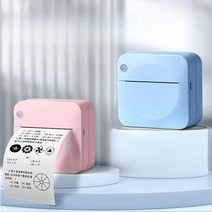 즉석 인쇄기 영수증사진기 다기능 고화질 포토 프린터, 핑크 27롤