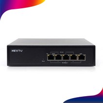 nextu 4포트 10 / 100 / 1000Mbps POE 플러스 60W 1TP 라이트 매니지먼트 스위치허브, NEXT-POE3105GF