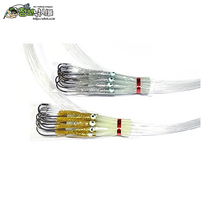 골드 축광 꼴뚜기 갈치 묶음바늘 10개입 선상 소품 채비 낚시, 실버