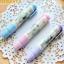 스웨이드지우개 1 개/몫 귀여운 디자이너 학생 펜 모양 지우개 고무 문구 아이 선물 장난감 학교 용품 3 색 CL-1801, [01] Purple