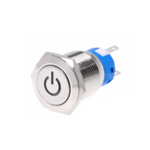 QIANNIAN QN19-C5 LOCK 방수메탈스위치 청색, 1개
