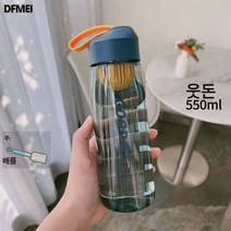 DFMEI 심플 낙상방지 우주컵 물컵 직장인 손쉬운컵 고온방지 물컵, 영롱한 컵/컬렉션 컵솔, [활력보습] 오로라 블루 550ml 티스탠드
