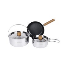 [스노우라인] 통5중 스텐 코펠 세트L - 캠핑코펠, 단품