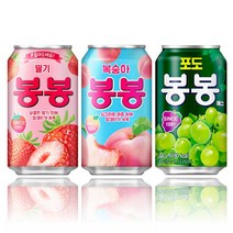 상세설명참조 해태 포도봉봉 복숭아봉봉 340ml 24can, 포도봉봉340mlx24can.NB