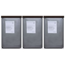 [큐브플러스]가정용 재활용 분리수거함+전용뚜껑+초강접스티커_대형3칸_진그레이, 진그레이