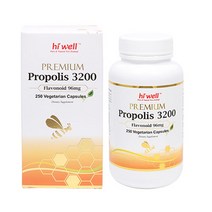 [하이웰-공인해외직구] 프로폴리스 3200mg 250캡슐, 1개
