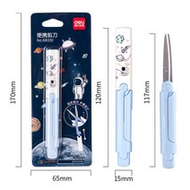 레터 오프너 편지 칼 펜모양 가위 아이 접기 편지지 DIY 사무실 학교 홈 아트 어린이 유치원 안전 무딘 팁, 01 1pc blue