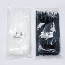 케이블타이 전선정리 소포장 100mm부터 전사이즈, 450mm 50개, 화이트